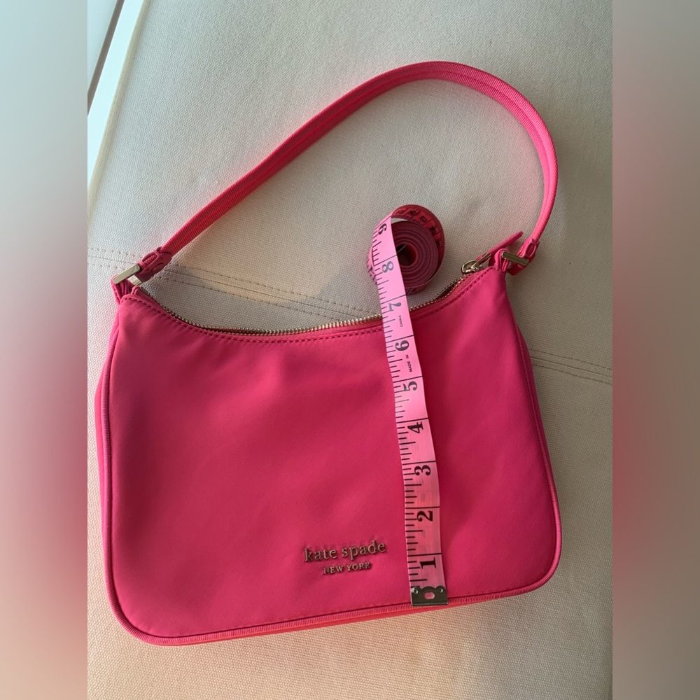kate spade Hot Pink Shoulder Bag with Gold Logo - Picture 8 of 8